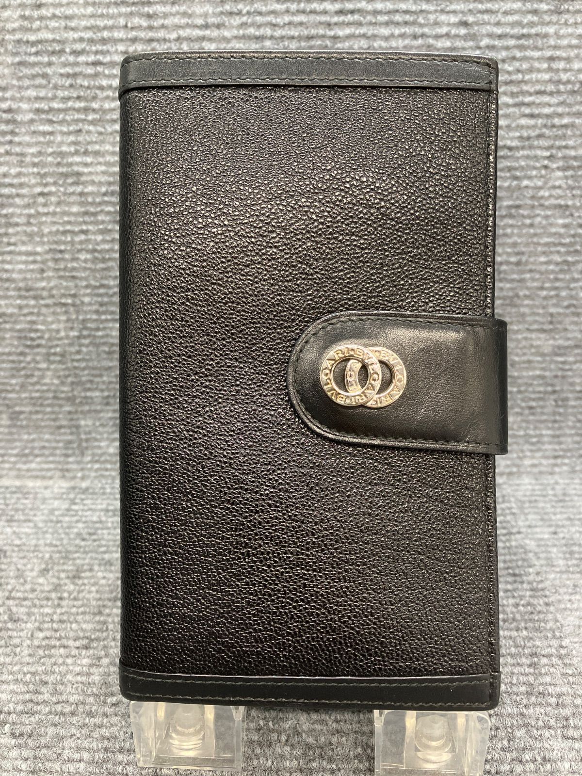 BVLGARI ブルガリ 長財布 ラウンドファスナー Wサークルロゴ 2428