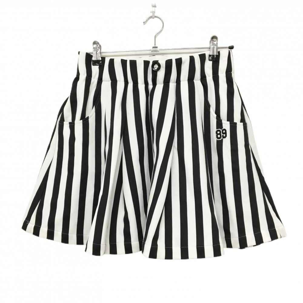 PEARLY GATES ゴルフスカート 白黒ストライプ パーリーゲイツ スカート 白×黒 ストライプ フレア レディース 0(S