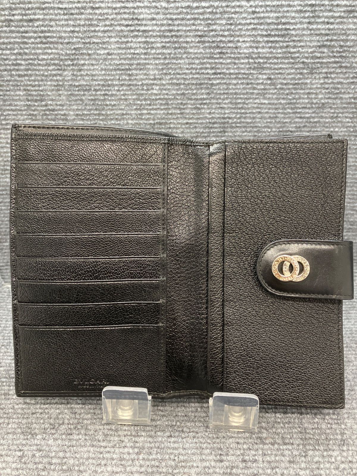 BVLGARI ブルガリ 長財布 ラウンドファスナー Wサークルロゴ 2428 