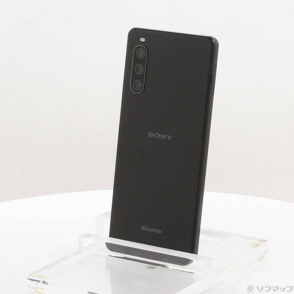 中古品〕 Xperia 10 IV 128GB ブラック SO-52C docomo SIMフリー【269