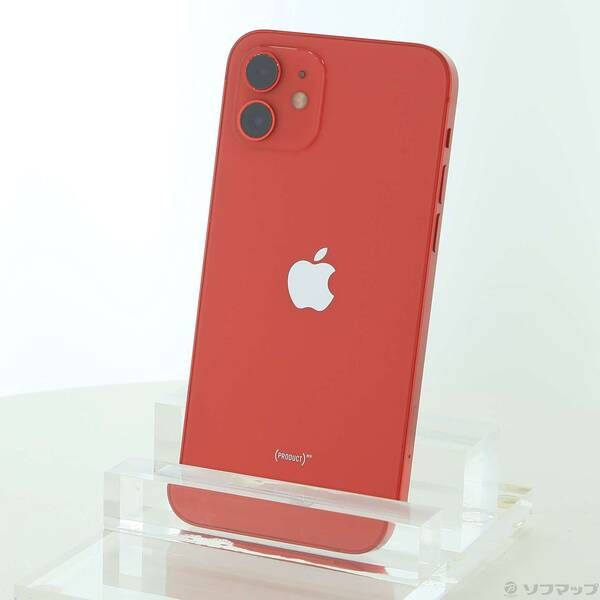 中古品〕 iPhone12 64GB プロダクトレッド MGHQ3J／A SIMフリー【344