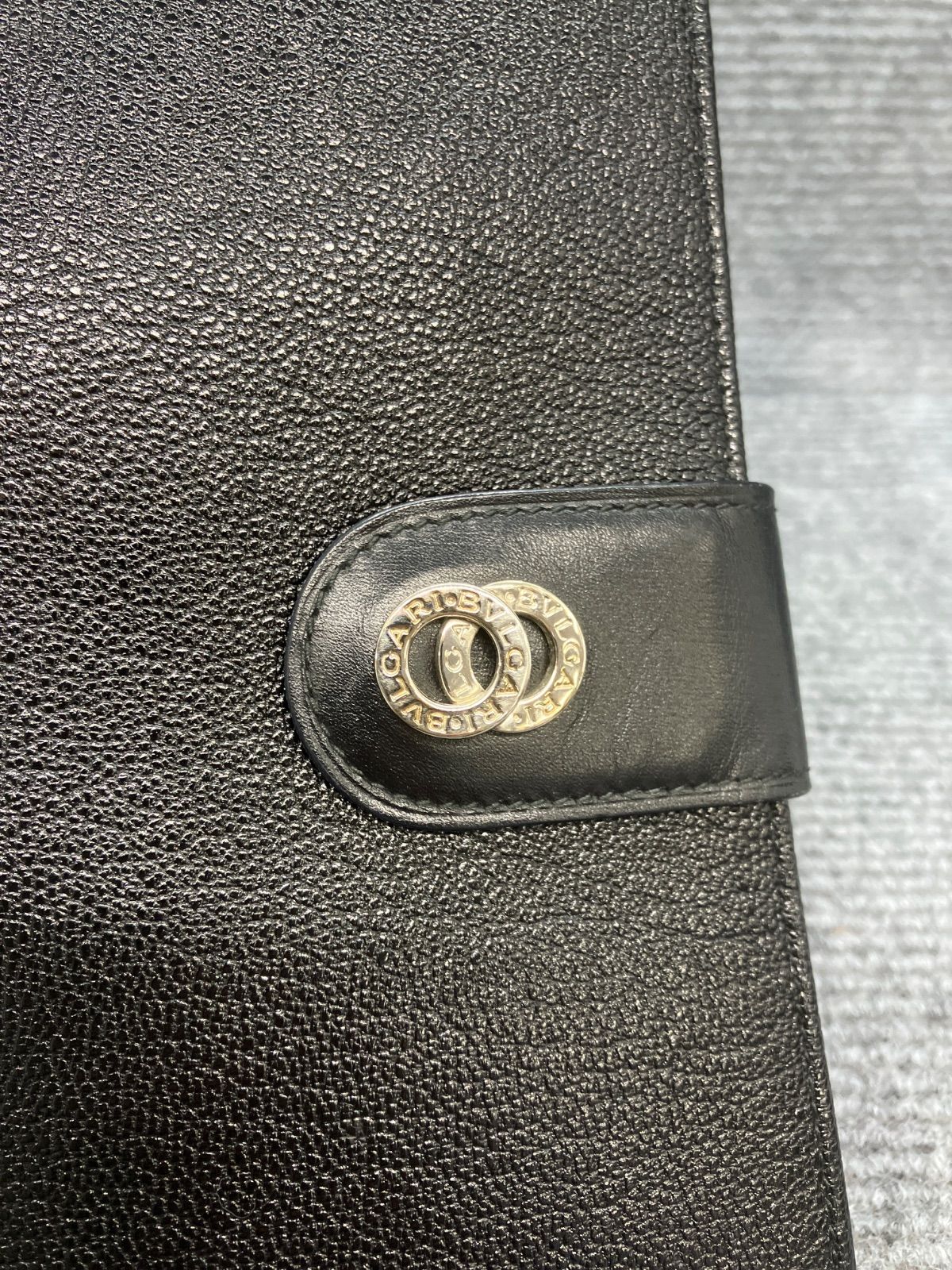 BVLGARI サークルロゴ ラウンドファスナー 財布 BVLGARI ブルガリ 長財布 ラウンドファスナー Wサークルロゴ 2428