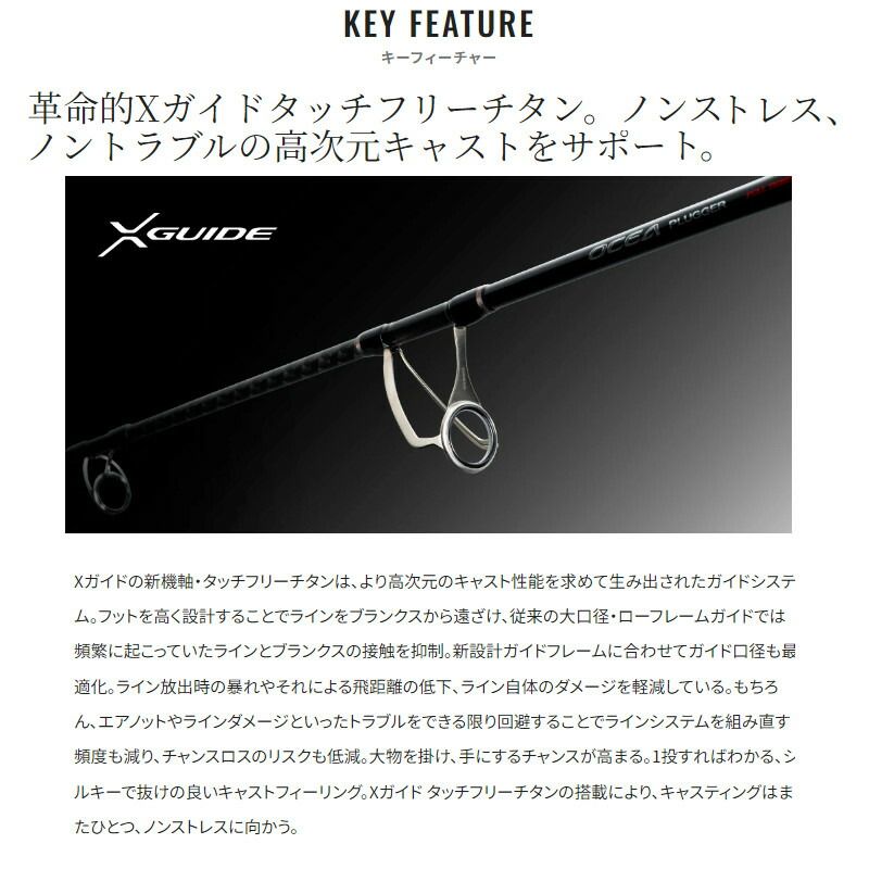 シマノ キャスティングロッド オシアプラッガー フルスロットル S83M