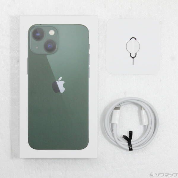 交換送料無料 〔中古品〕 iPhone13 mini 128GB グリーン MNFC3J／A SIM