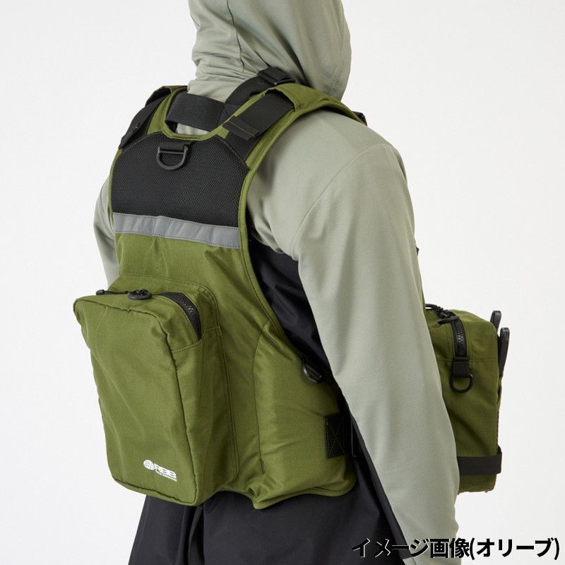 双進 リバレイ RBB ライフジャケット 7761 タイドゲームベストII 双進 ライフジャケット RBB タイドゲームベストII フリー ブラック