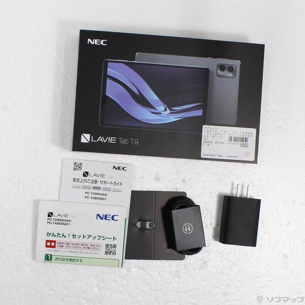 中古品〕 LAVIE Tab T9 128GB ストームグレー PC-T0995HAS Wi-Fi【262