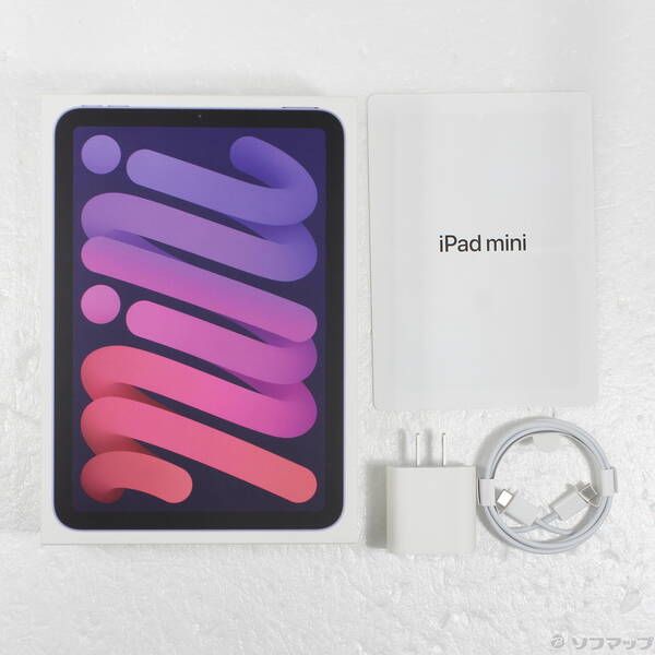 中古品〕 iPad mini 第6世代 64GB パープル MK7R3J／A Wi-Fi【348
