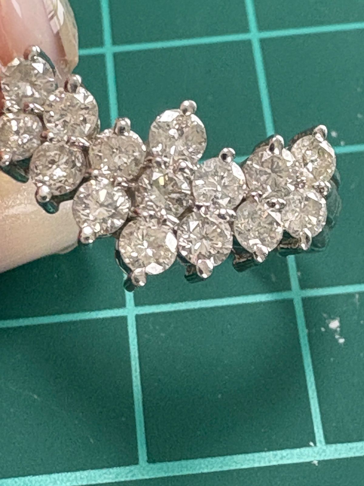 マキ✨プラチナ✨幅広ダイヤパヴェ0.54ctリング✨重さあり存在感あり❣️ マキ✨プラチナ✨幅広ダイヤパヴェ0.54ctリング✨重さあり存在感