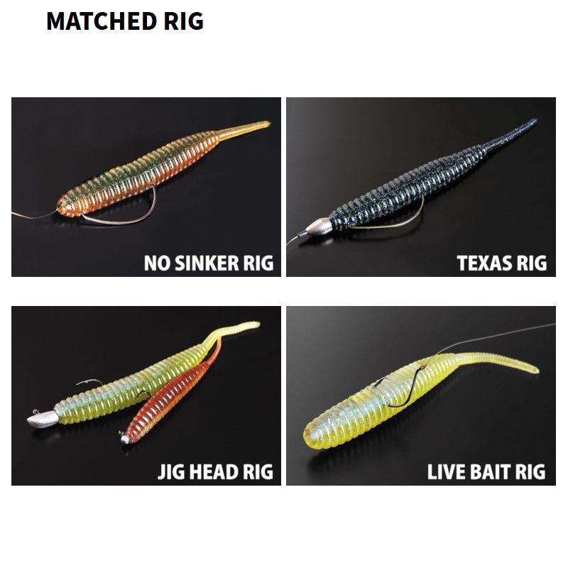 デプス ワーム デスアダー 5インチ ノンソルト #26クリア・ウォーター