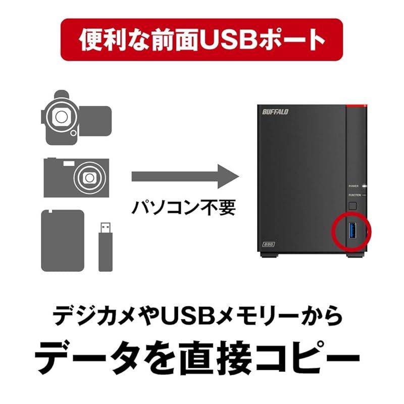 バッファロー BUFFALO リンクステーション LS720D/N ネットワークHDD 2