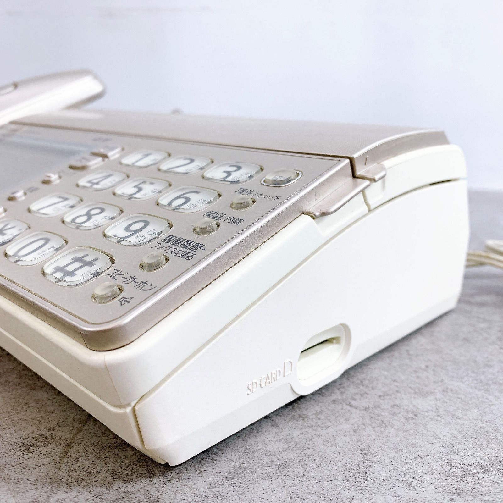 H-368 Panasonic パーソナルファクス KX-PD603DL-N 子機付き ベージュ 