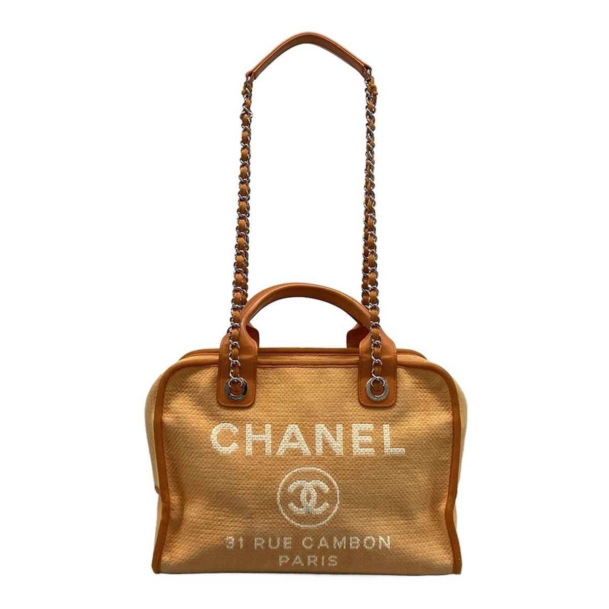 CHANEL シャネル ボーリングバッグ トートバッグ　チェーン CHANEL(シャネル) ショルダーバッグ ドーヴィル ボーリングバッグ