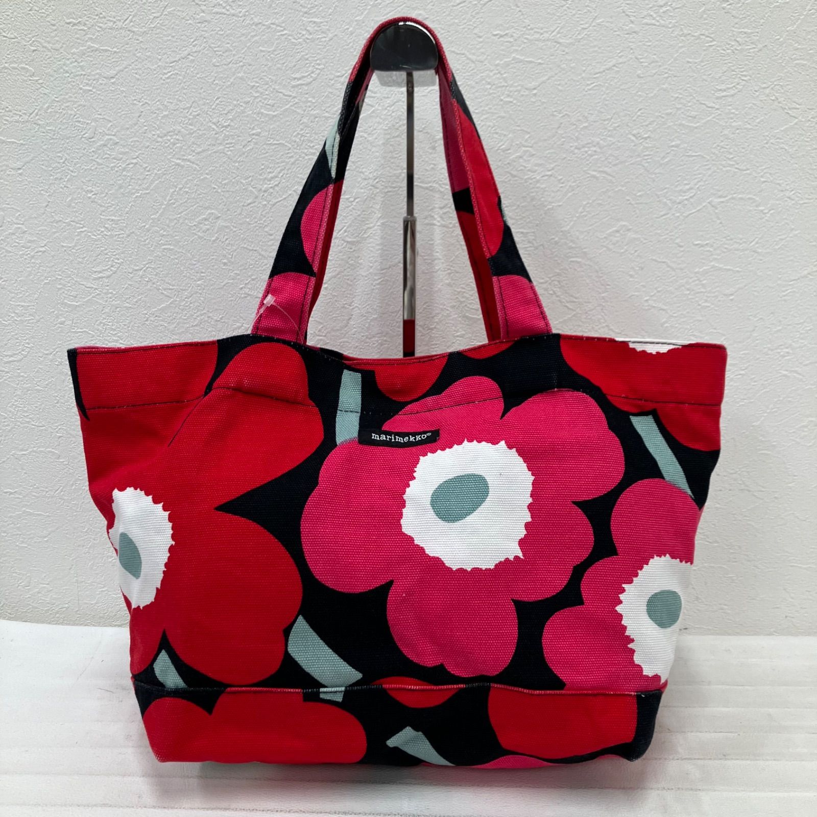 7819 marimekko マリメッコ トートバッグ ハンドバッグ キャンバス 花 