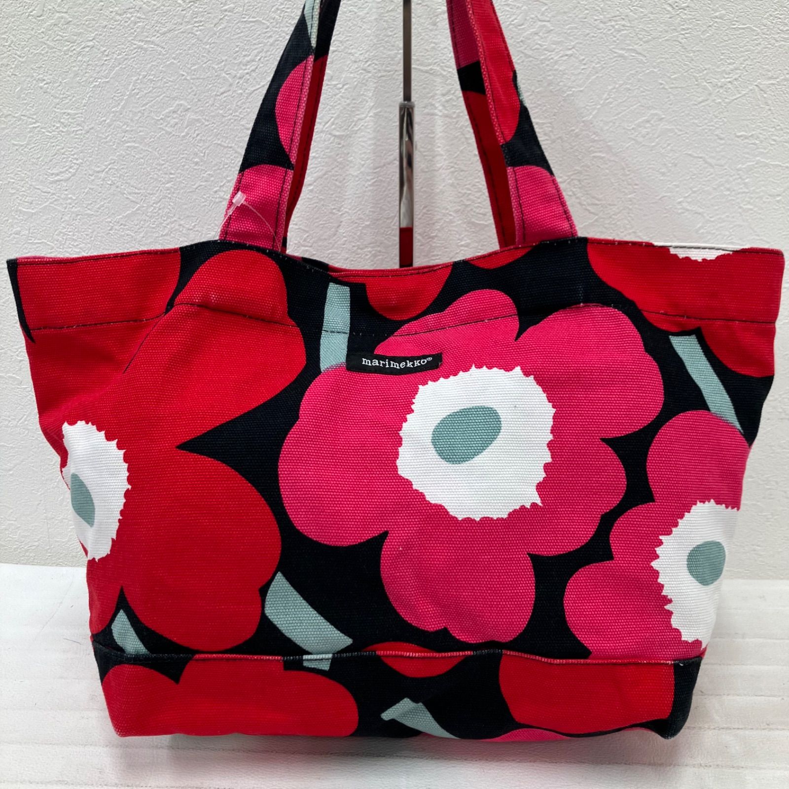 7819 marimekko マリメッコ トートバッグ ハンドバッグ キャンバス 花 