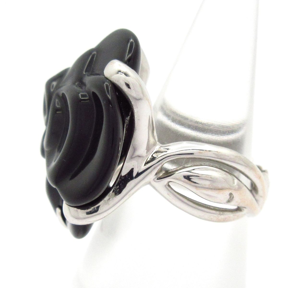 CHANEL(シャネル) リング 50 カメリア J2504 K18WG×オニキス - メルカリ