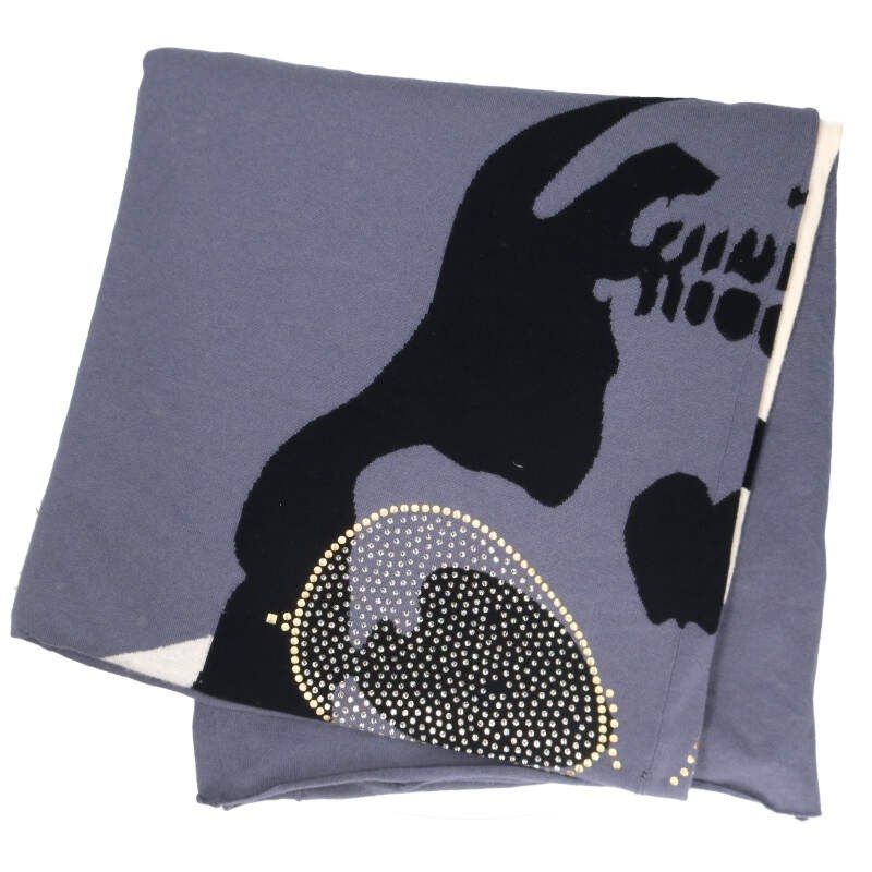 ルシアンペラフィネ  スカルデザインブランケット 中古 BS99 ルシアンペラフィネ スカルデザインブランケット メンズ ※12/28～1/6