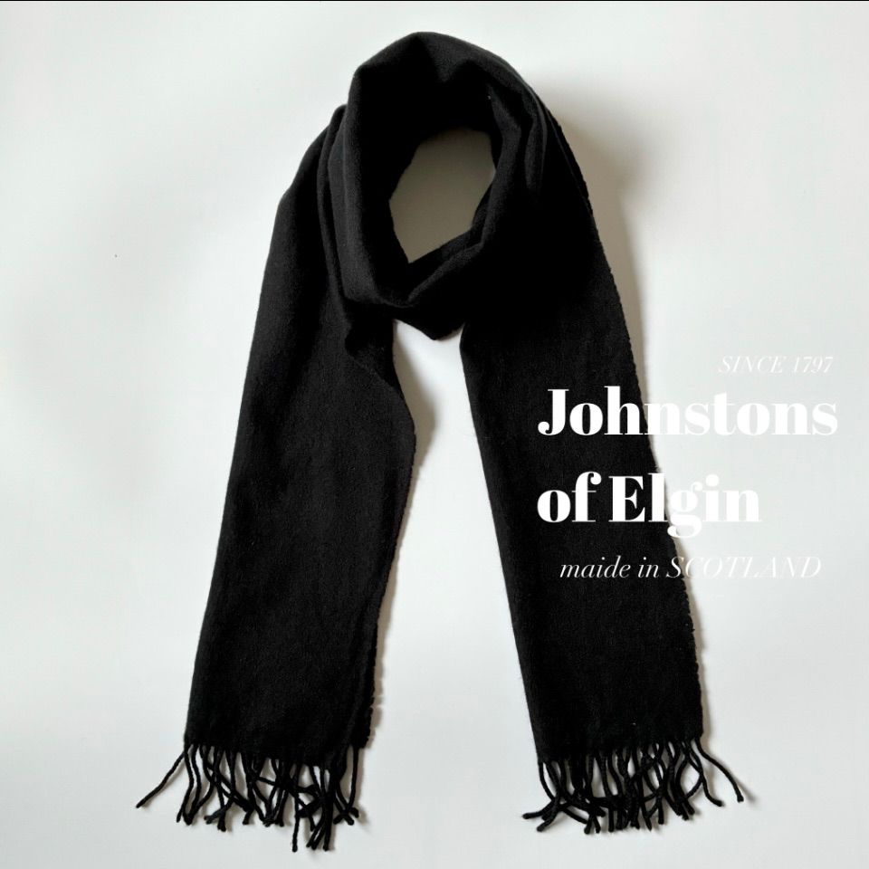 Johnstons of Elgin / カシミヤ100% ソリッドマフラー - メルカリ