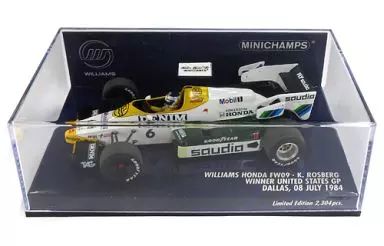 ミニカー 1&frasl;43 Williams Honda FW09 winner United States GP Mobil #6