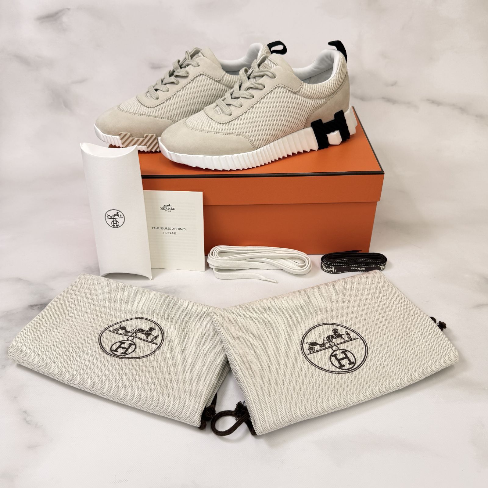 鑑定済み 【 新品未使用 】エルメス 《 バウンシング 》 38.5 ( 25cm