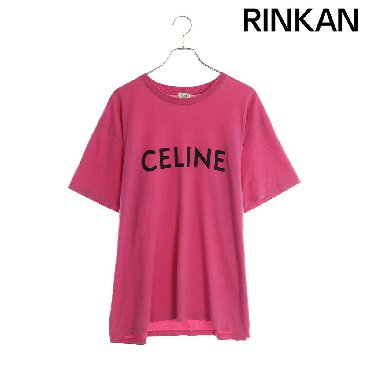 セリーヌバイエディスリマン サイズ:L  2X681501F ロゴプリントルーズフィットTシャツ 中古 OM10 セリーヌバイエディスリマン 2X681501F ロゴプリントルーズフィットT