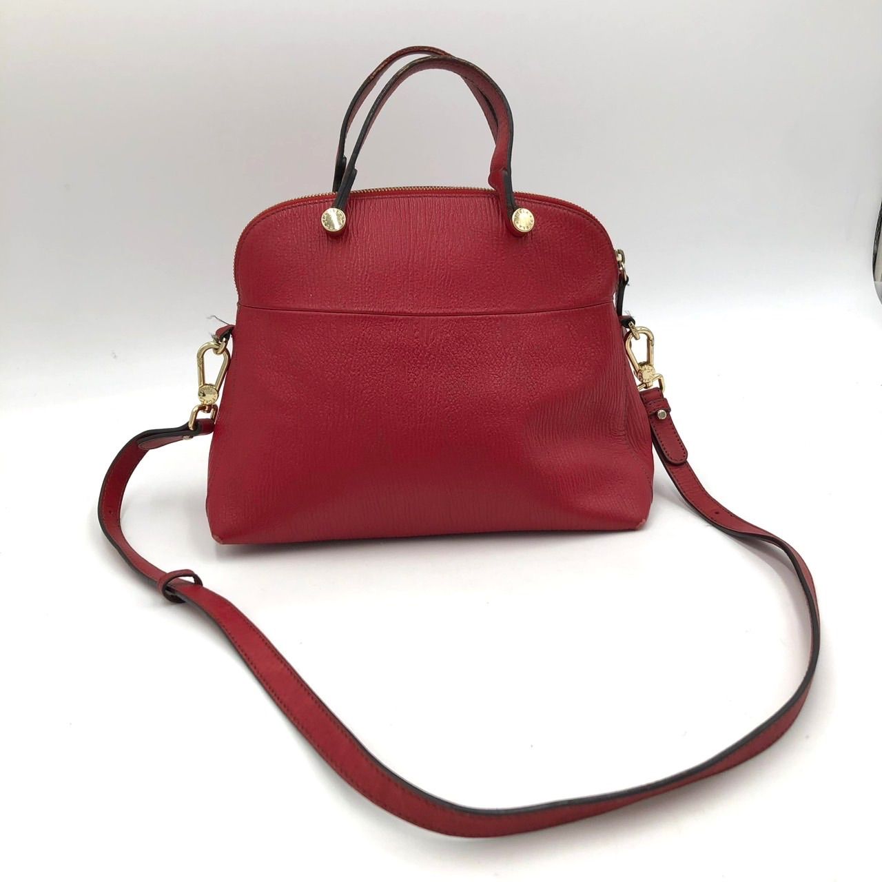 FURLA フルラ ハンドバッグ ショルダーバッグ 2way 赤 レッド レザー  