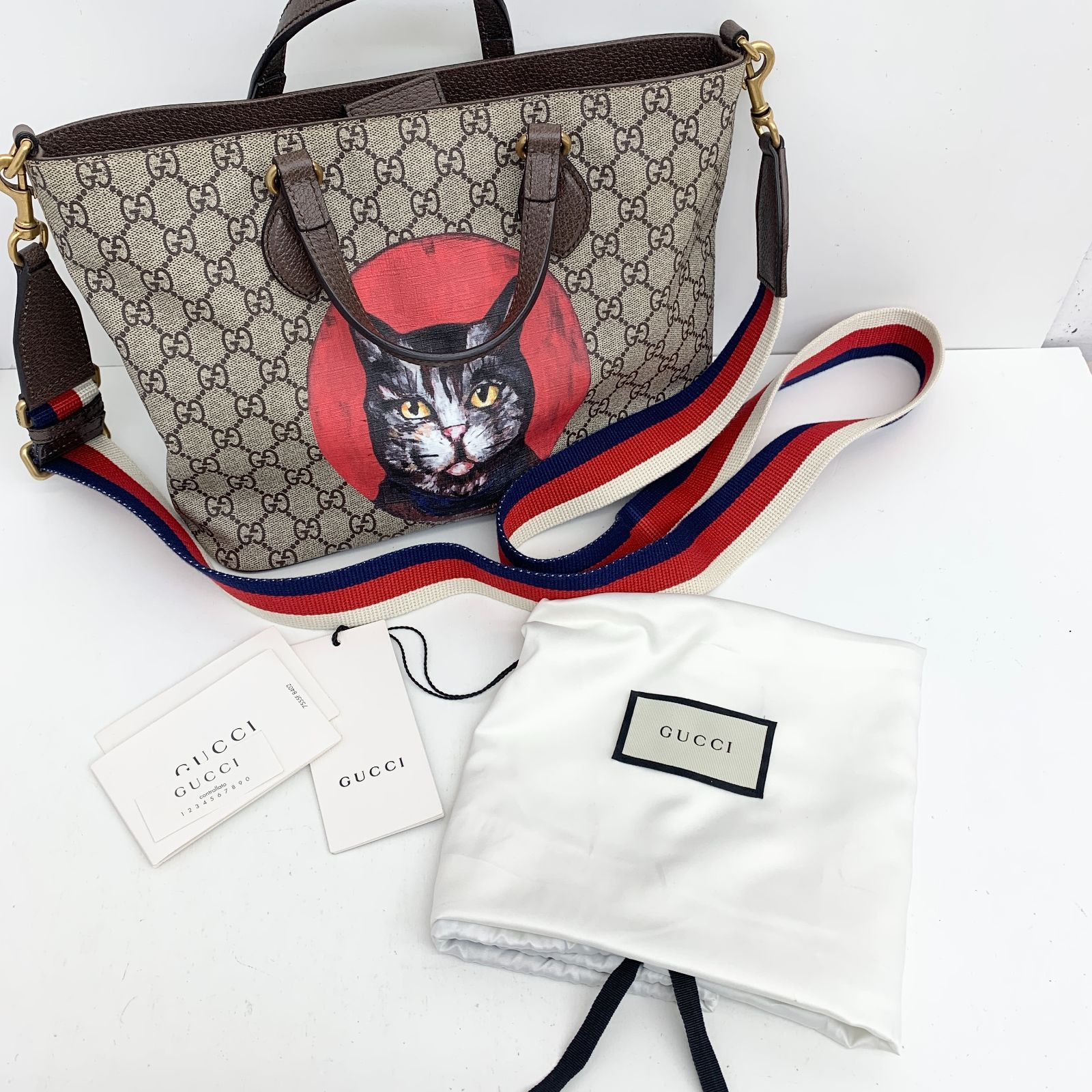 GUCCI グッチ GGスプリーム 2way 473887 ハンドバッグ トートバッグ