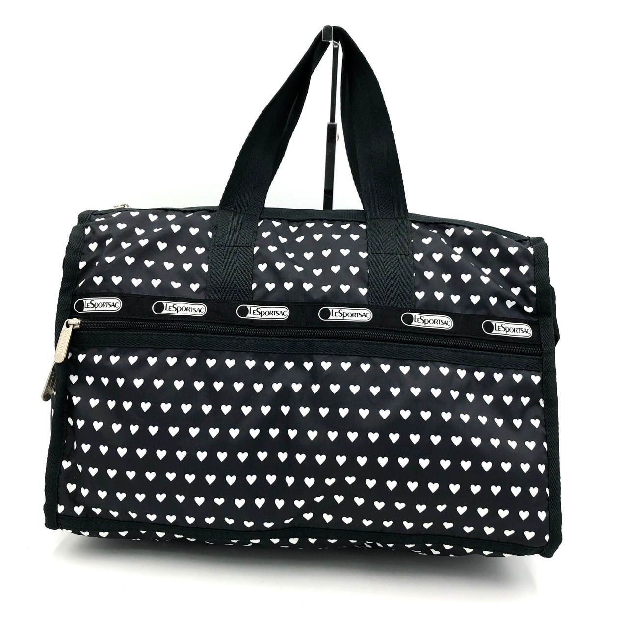 美品】レスポートサック ボストンバッグ ハート柄 黒 2点 セット 2way