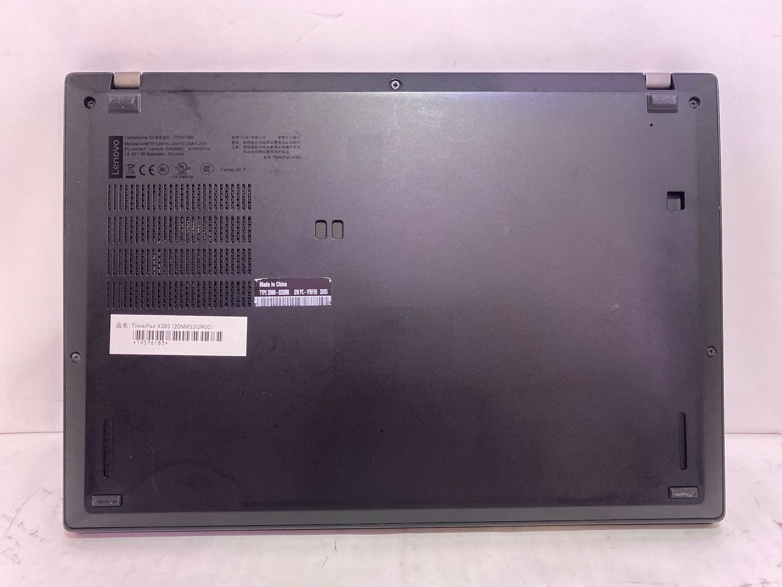 中古パソコン] ThinkPad X395 (20NMS2QR00) - メルカリ