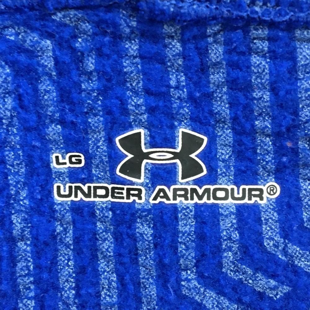 美品】アンダーアーマー ジップパーカー ブルー 裏起毛 COLDGEAR 品質
