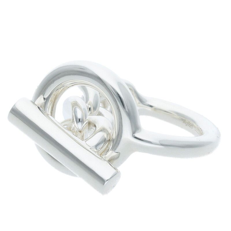 エルメス Croisette クロワゼットシルバーリング メンズ 52/12号 ※12