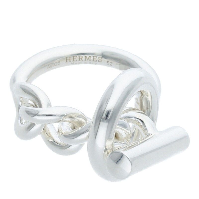 エルメス Croisette クロワゼットシルバーリング メンズ 52/12号 ※12