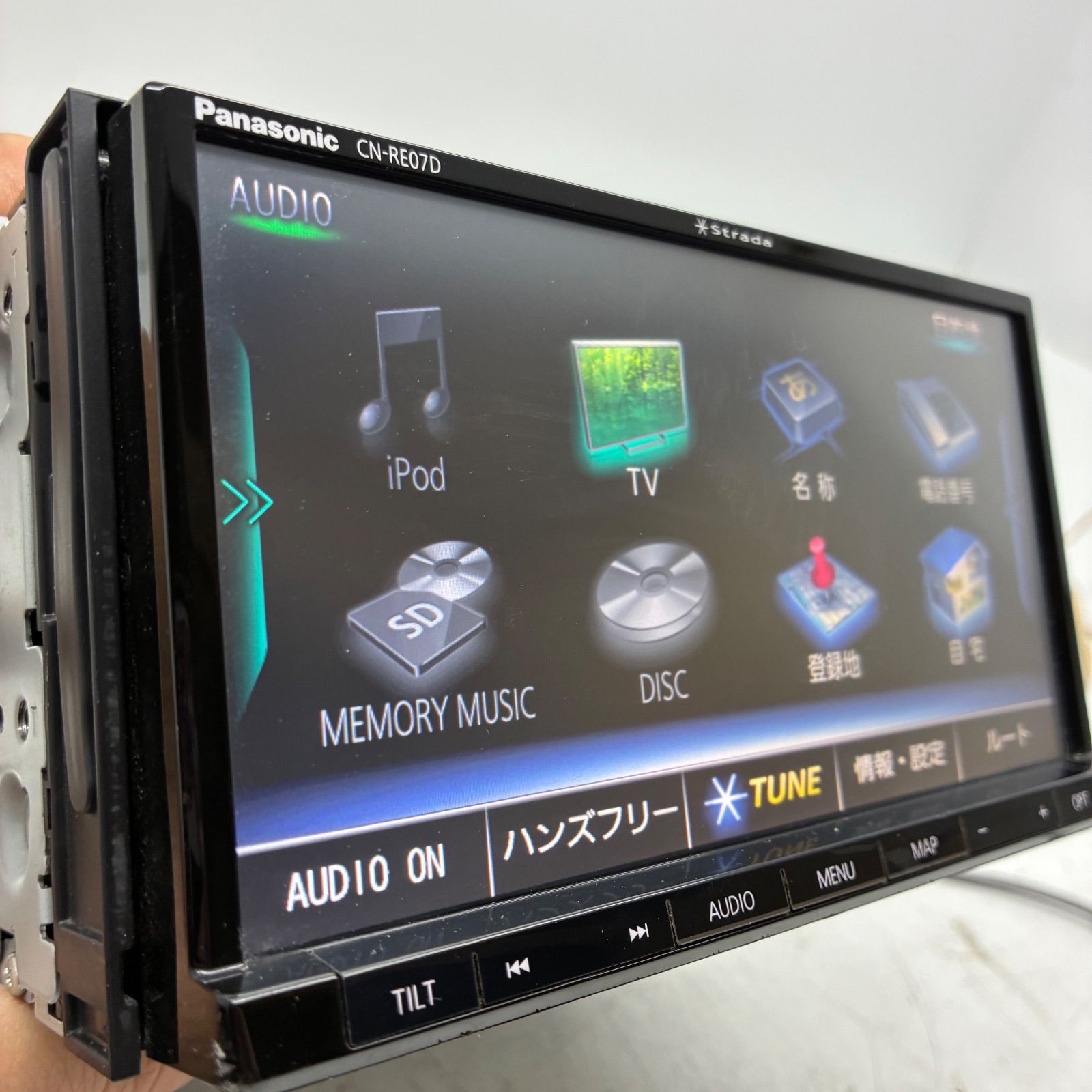Panasonic パナソニック CN-RE07D 2DIN メモリーナビ カーオーディオ
