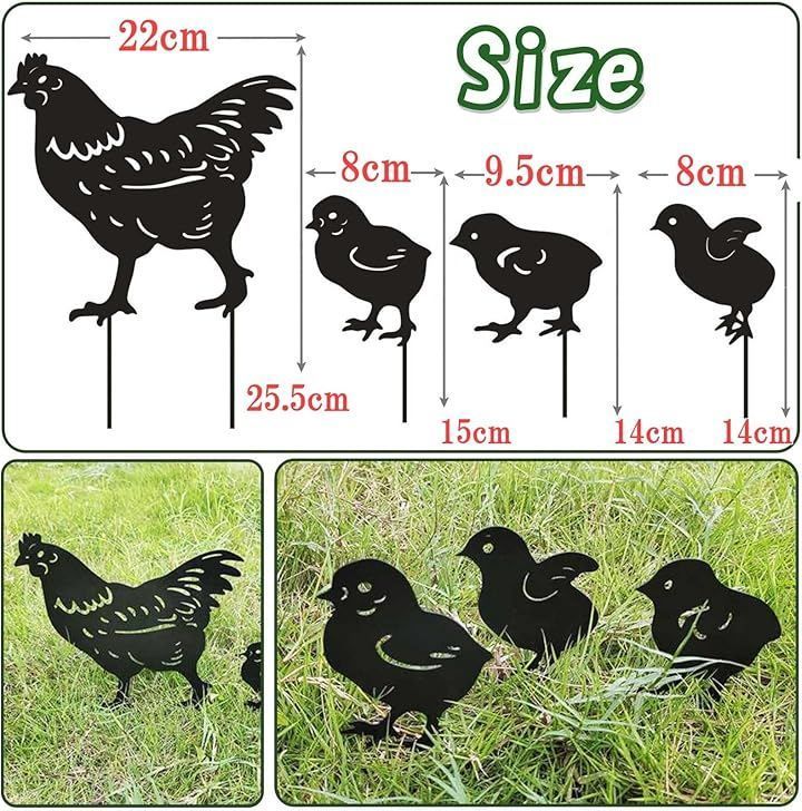 ルナリ ガーデニング 雑貨 ニワトリ ヒヨコ ガーデン オーナメント