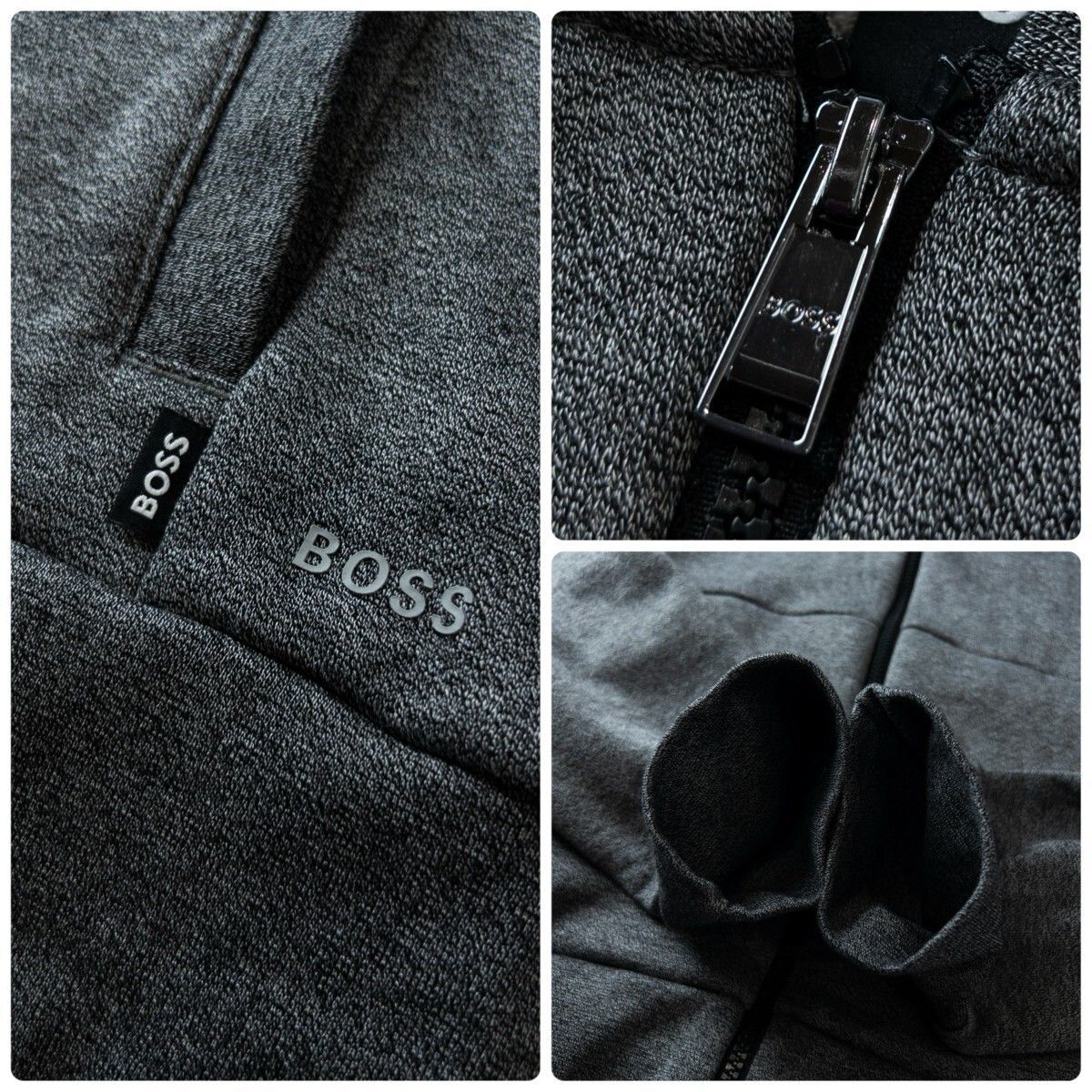 現行品 極美品 HUGO BOSS ヒューゴ ボス ジップアップ スウェット