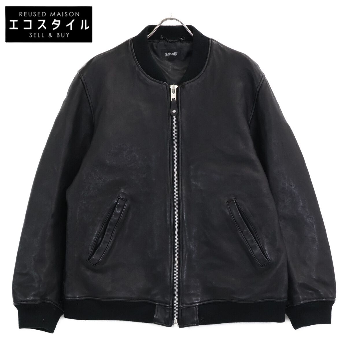 SCHOTT ショット ﾌﾞﾗｯｸ ﾚｻﾞｰ BOWERY JACKET 2XL - メルカリ