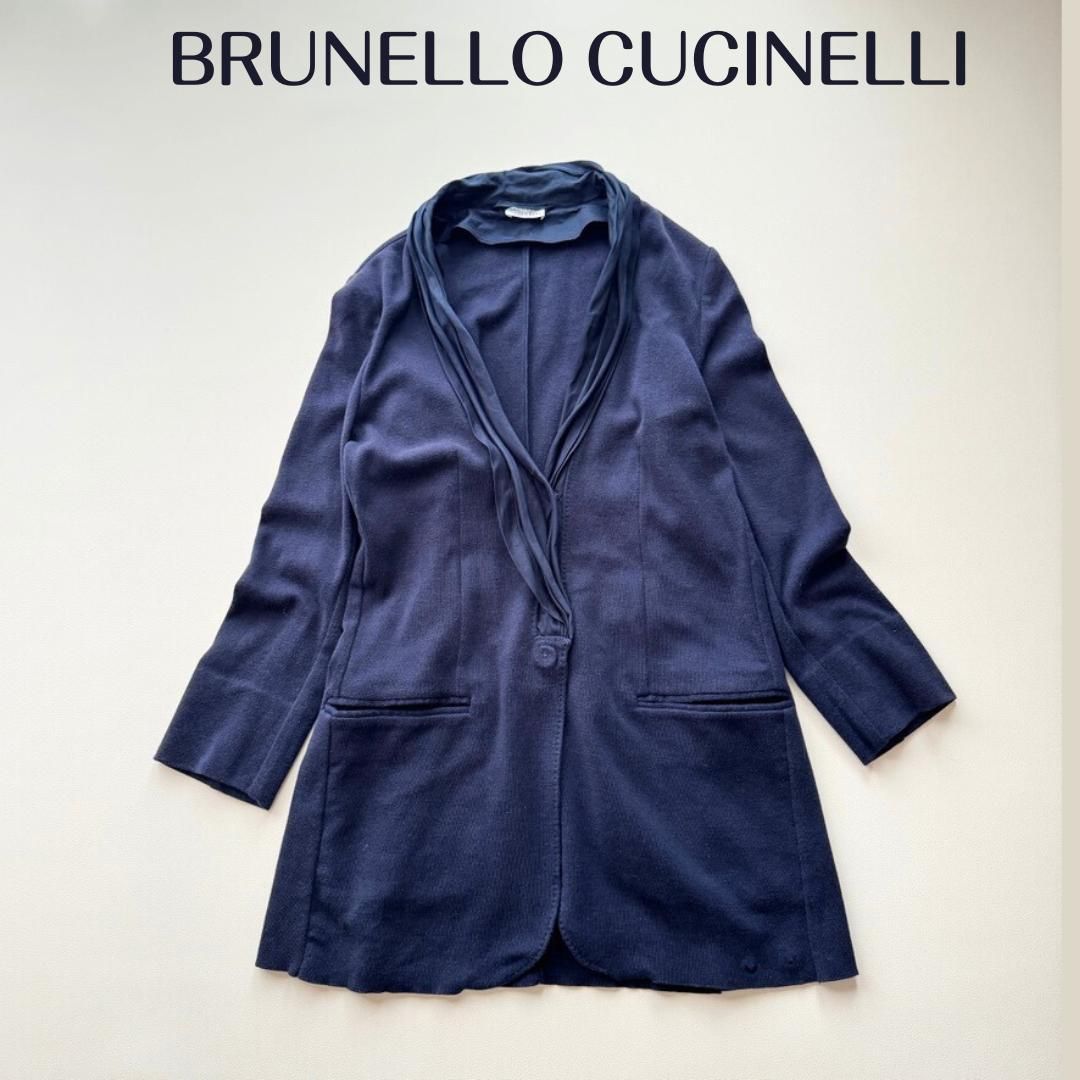 美品 BRUNELLO CUCINELLI ブルネロクチネリ上質ニットジャケット