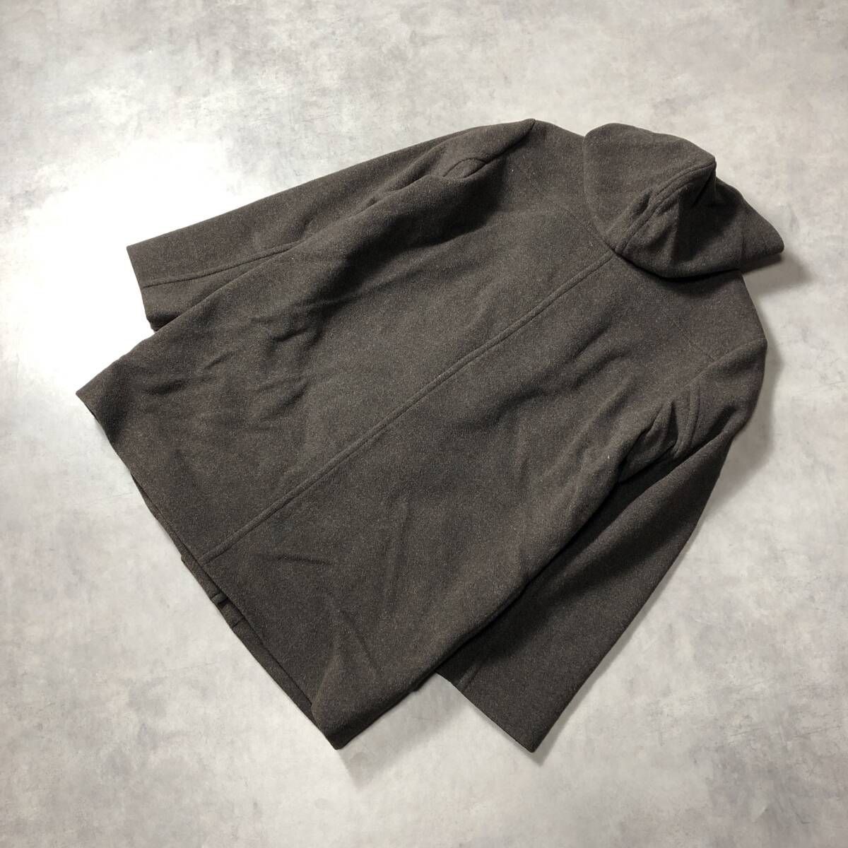 マドモアゼルノンノン ダッフルコート 木製トグル ウールコート ブラウン 茶 マドモアゼルノンノン ダッフルコート 木製トグル ウールコート