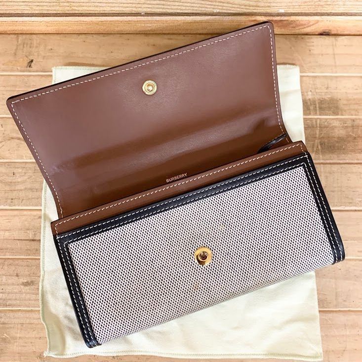 BURBERRY バーバリー ホースフェリープリント ラウンドジップ長財布