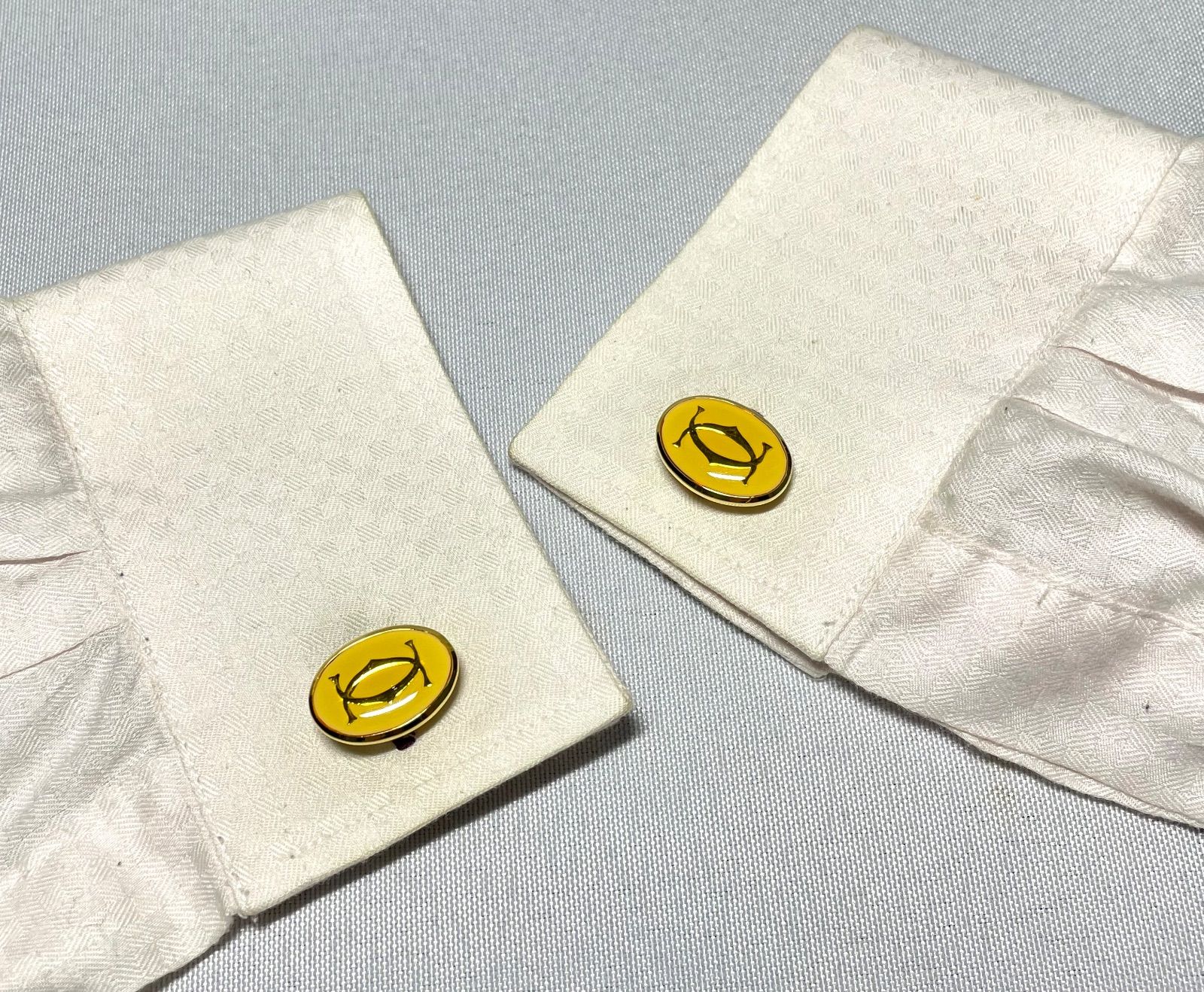 美品 Cartier カルティエ ダブルC ロゴ ヴィンテージ ネクタイピン