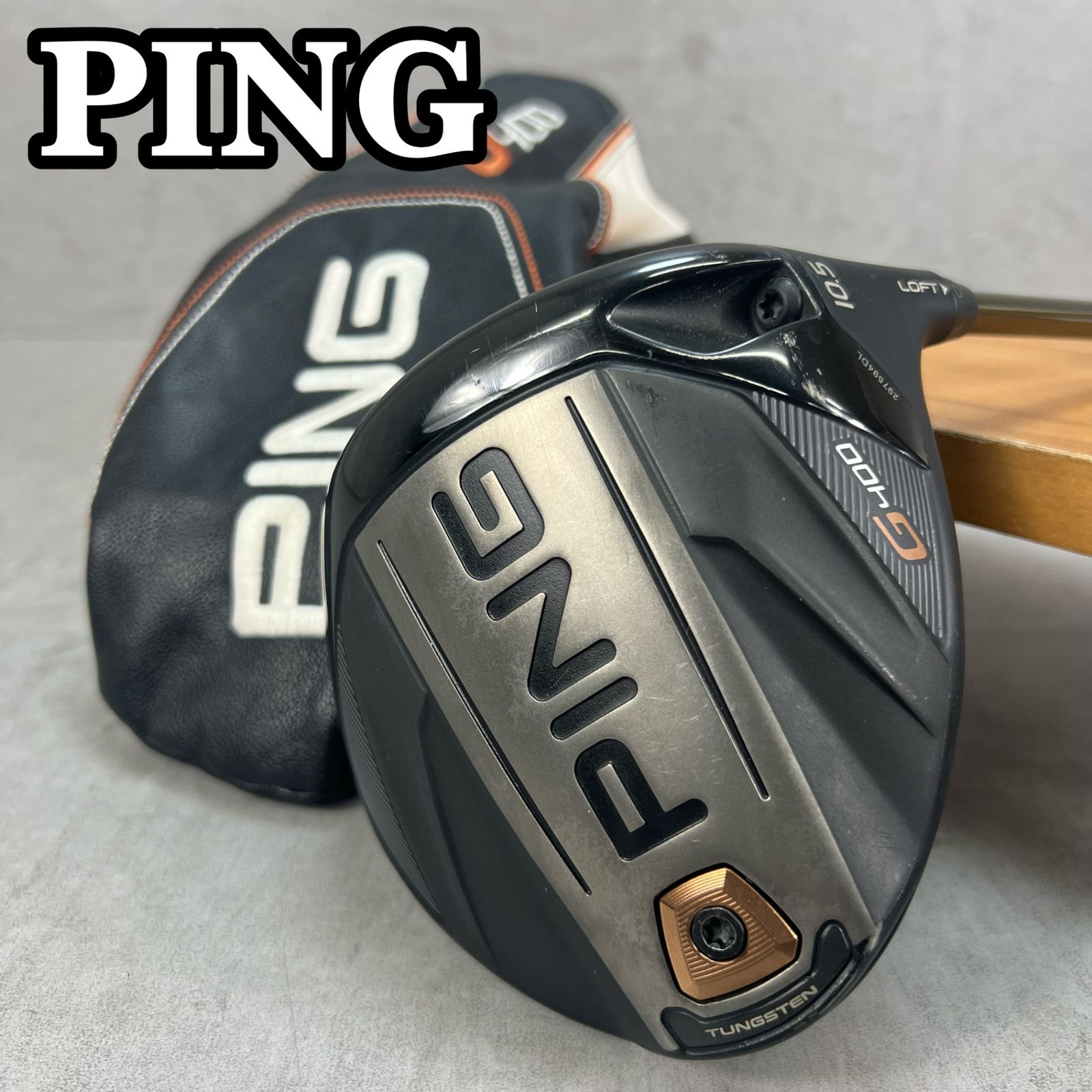 PING G400 メンズゴルフ ドライバー SR 右利き用 10.5° ヘッドカバー