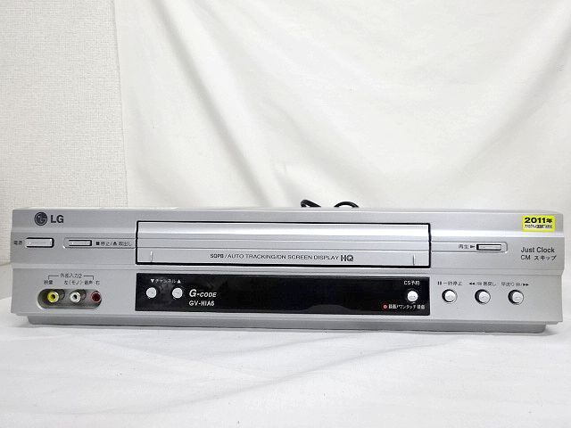 ☆ LG ビデオカセットレコーダー ビデオデッキ 2008年製 VHS 中古品 美