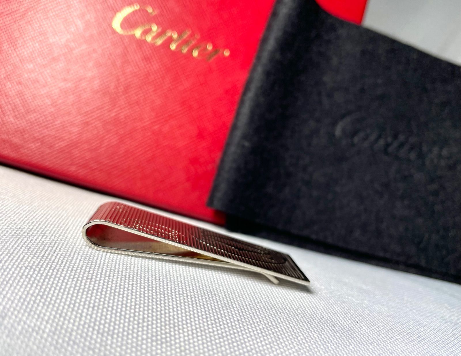 Cartier カルティエ ハッピーバースデー Cドゥ ロゴマネークリップ