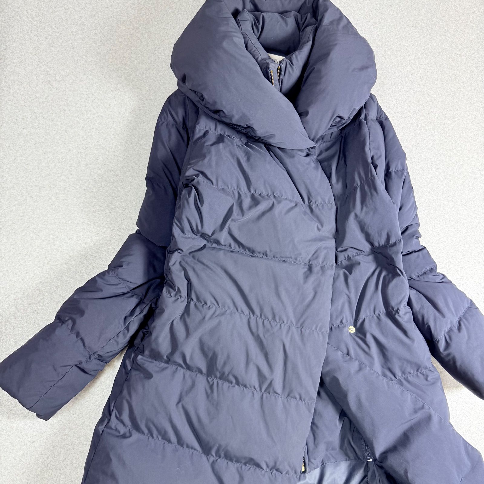 美品 PLST プラステ 2ウェイ ウォッシャブル ダウンコート ショール