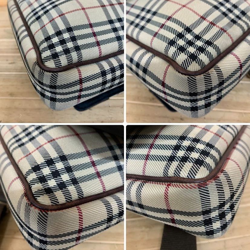 BURBERRY バーバリー ノバチェック ロゴプレート ショルダーバッグ