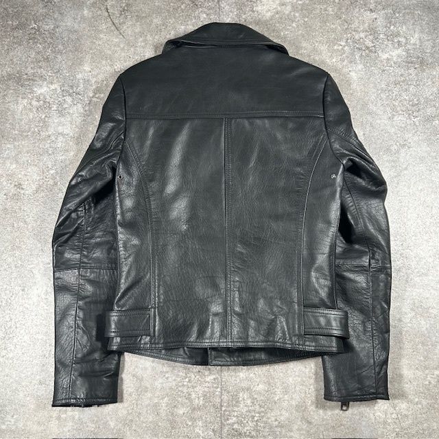 Nudie Jeans ヌーディージーンズ ブラック レザー ダブルライダース