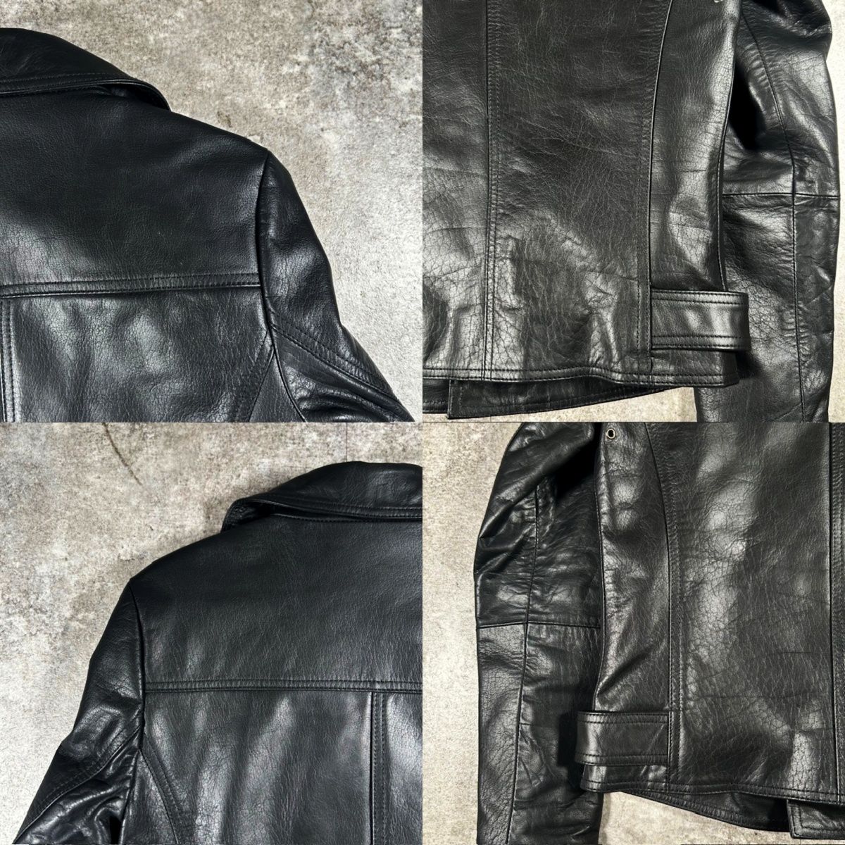 Nudie Jeans ヌーディージーンズ ブラック レザー ダブルライダース