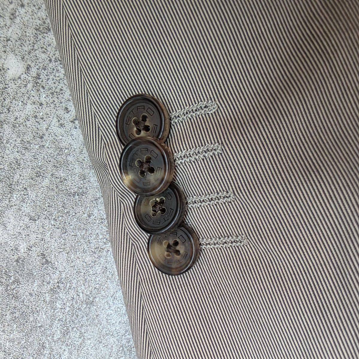 ETRO エトロ ペイズリー柄 総裏地 ストライプ テーラードジャケット