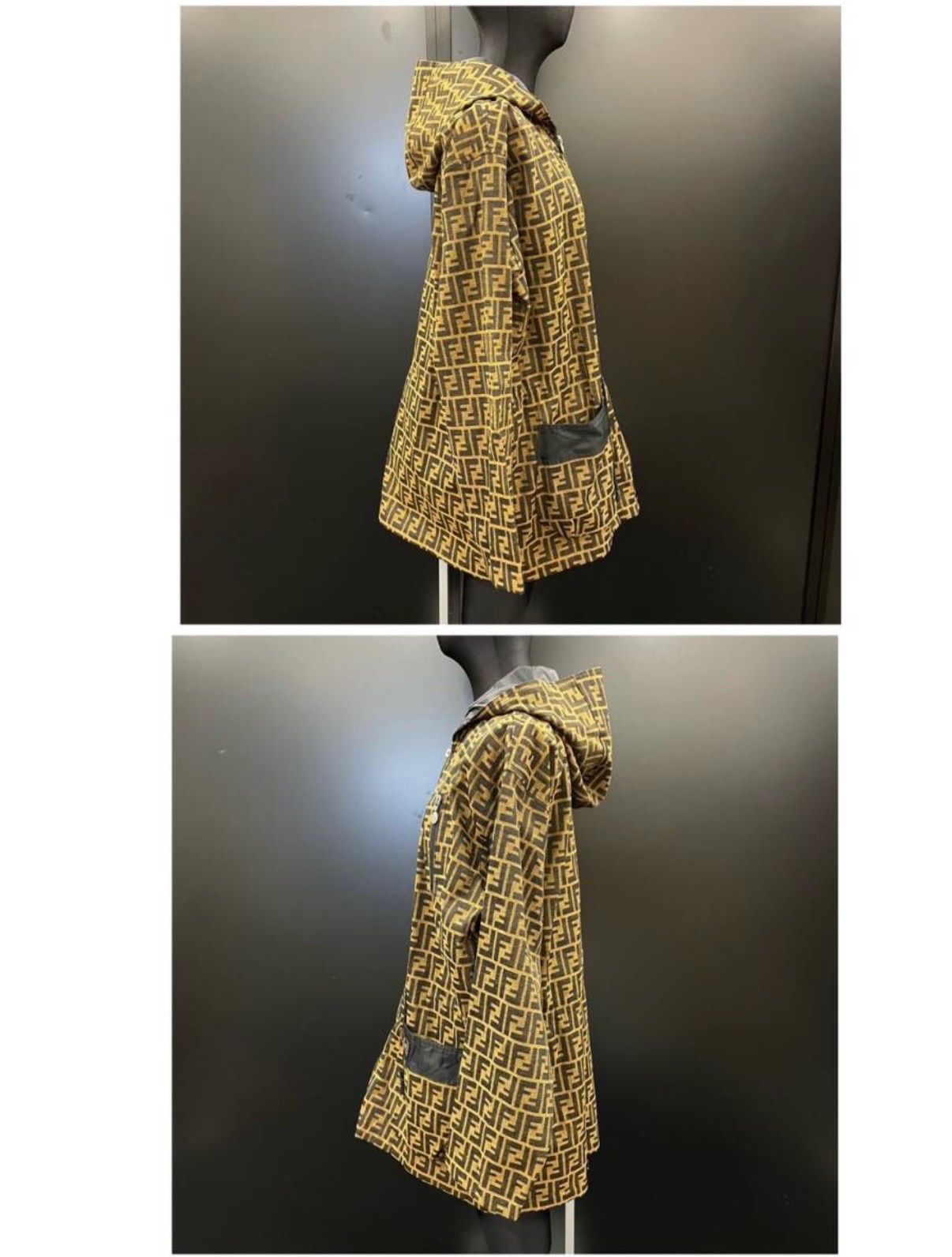 FENDI フェンディ ズッカ柄リバーシブルナイロンパーカー ビンテージ L