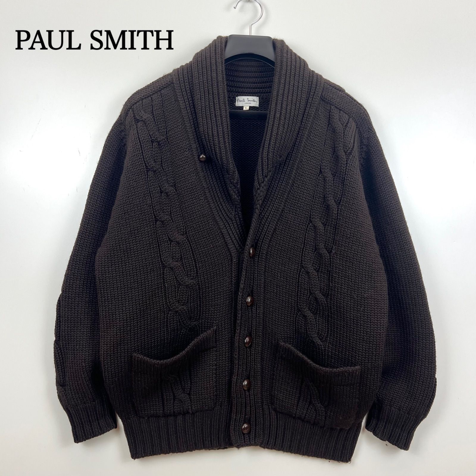PAUL SMITH LOMDON 00s archive wool low gauge knit cardigan L