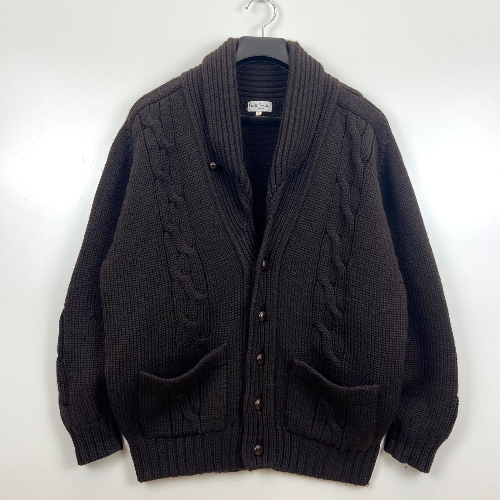 PAUL SMITH LOMDON 00s archive wool low gauge knit cardigan L